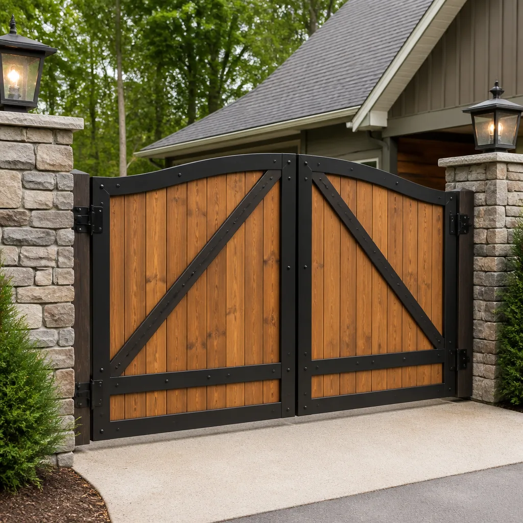 Wood & steel frame